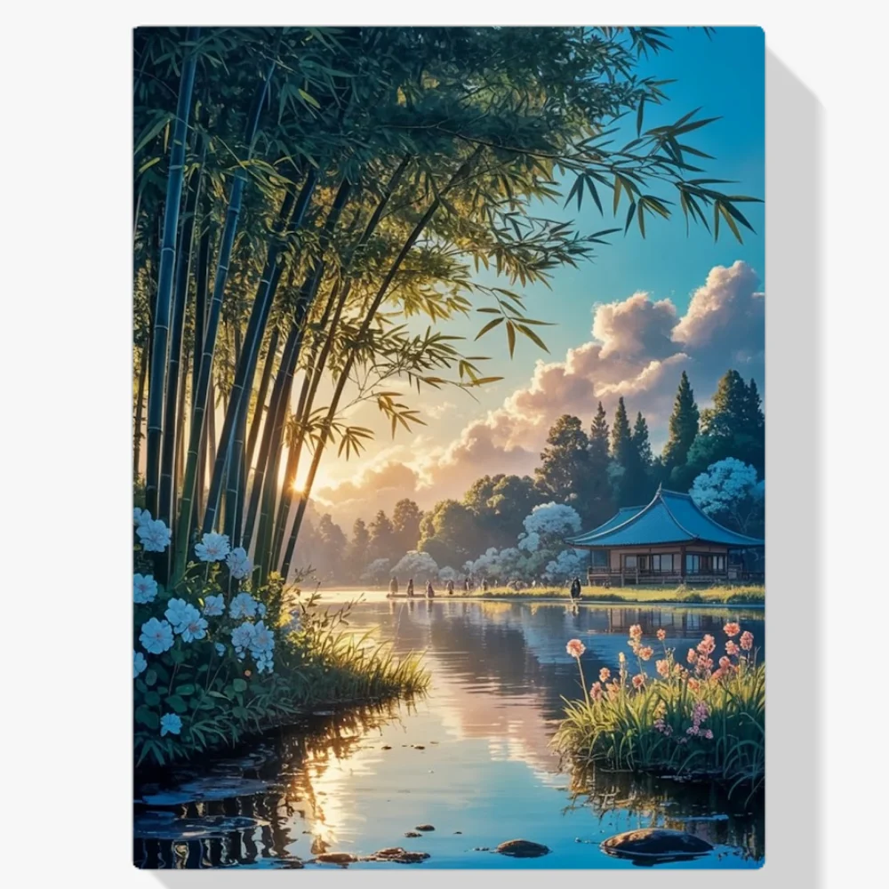 Pintar por Números - Ecos del bosque de bambú