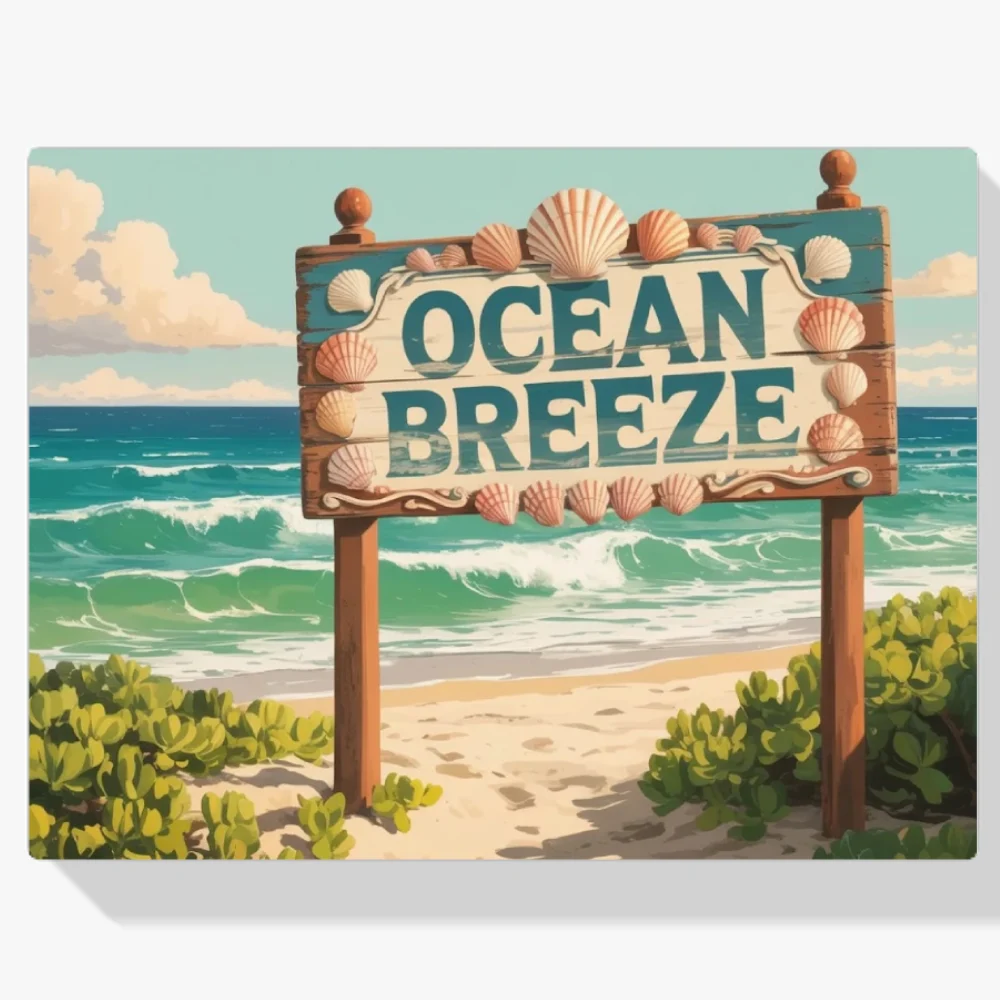 Pintar por Números - Escapada de la brisa del océano