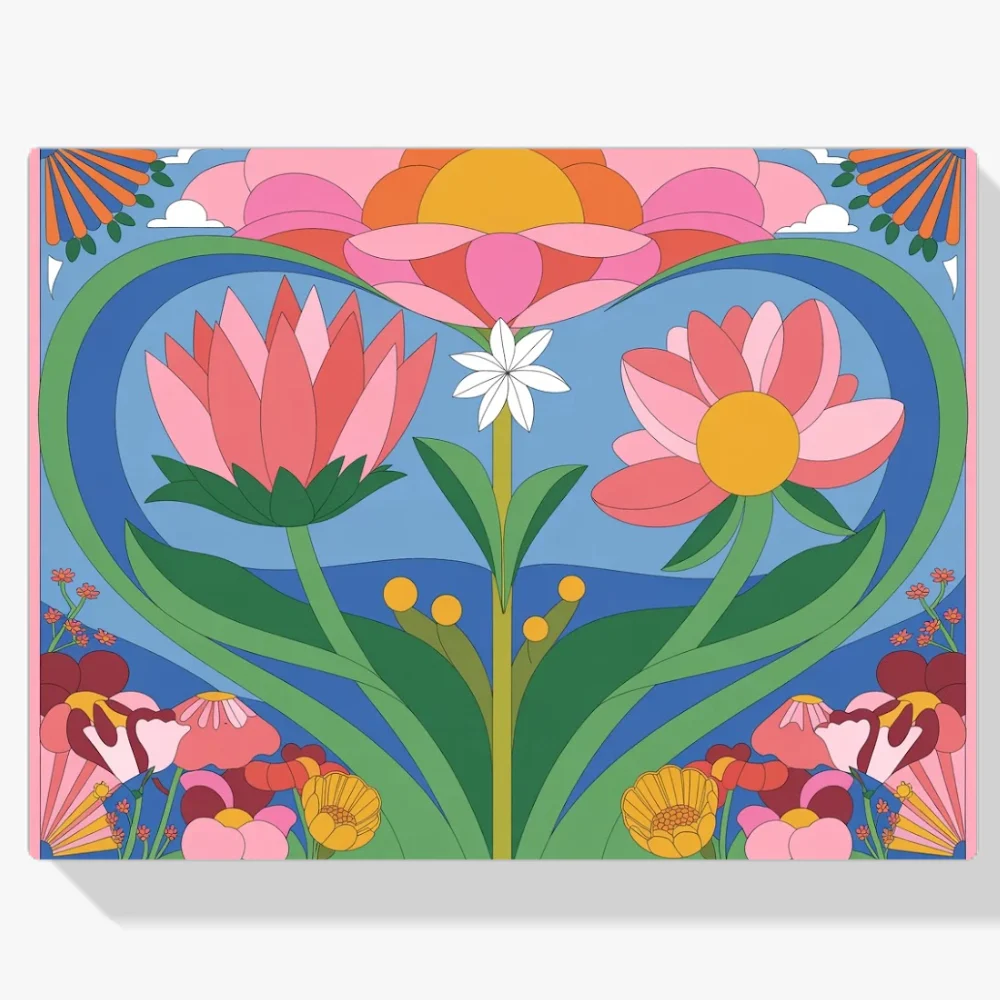 Pintar por Números - Florecimiento interior de la paz