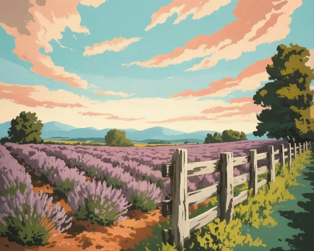 Pintar por Números - Horizonte púrpura, foto 2