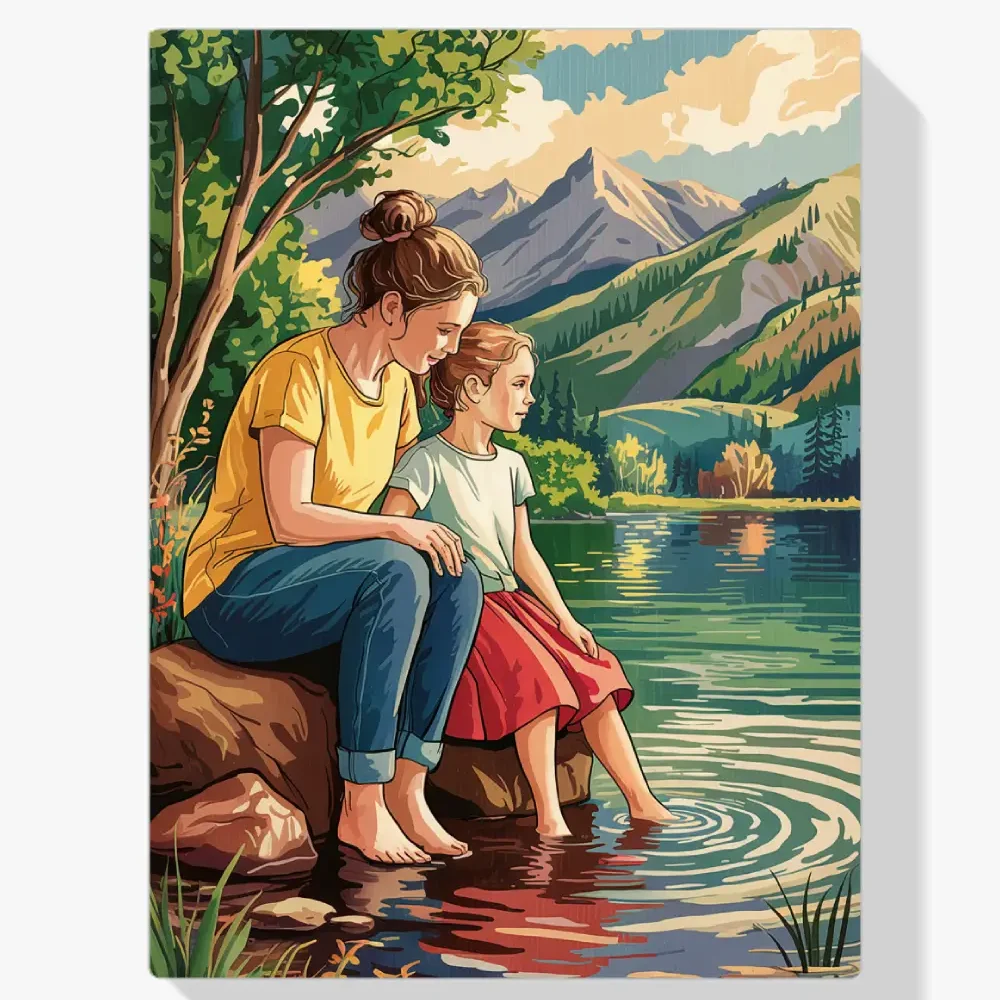 Pintar por Números - Momento junto al lago