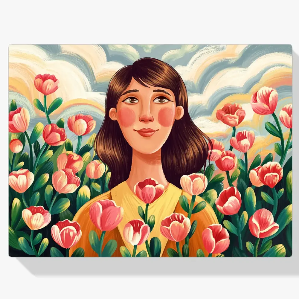 Pintar por Números - Rubor en flor