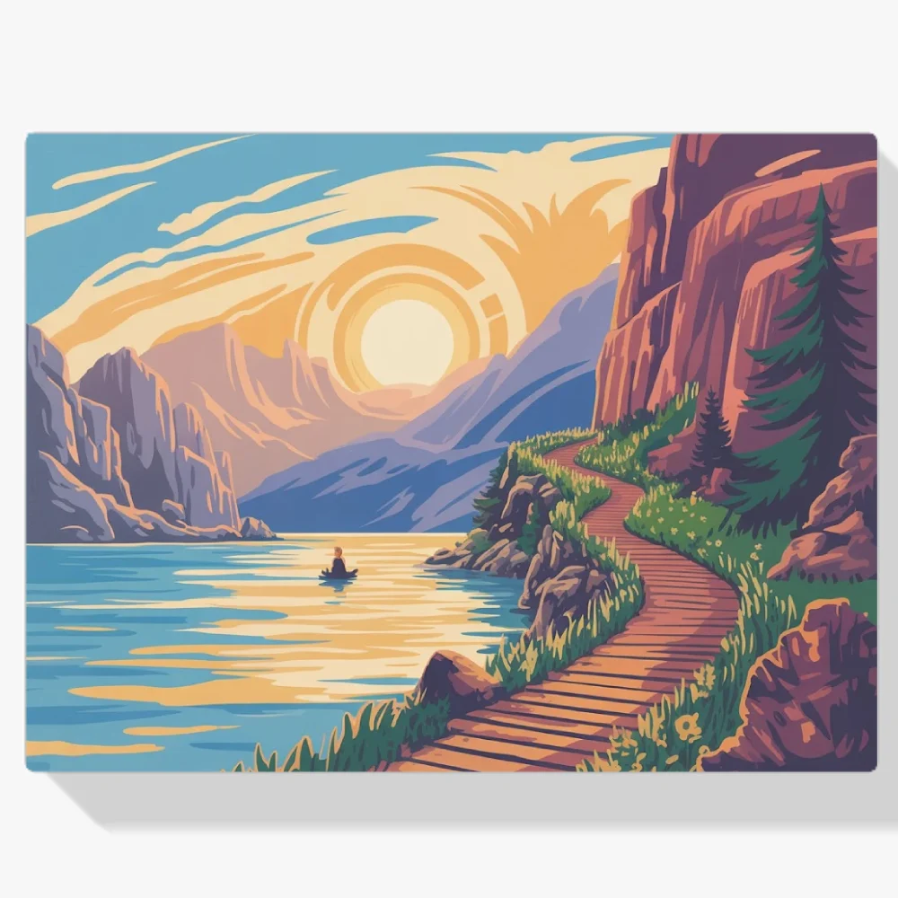 Pintar por Números - Sendero Dorado