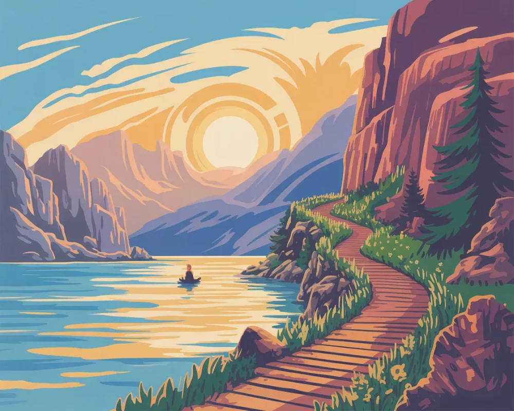 Pintar por Números - Sendero Dorado, foto 2