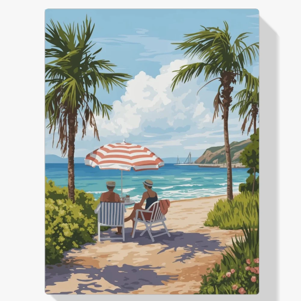 Pintar por Números - Tarde junto al mar