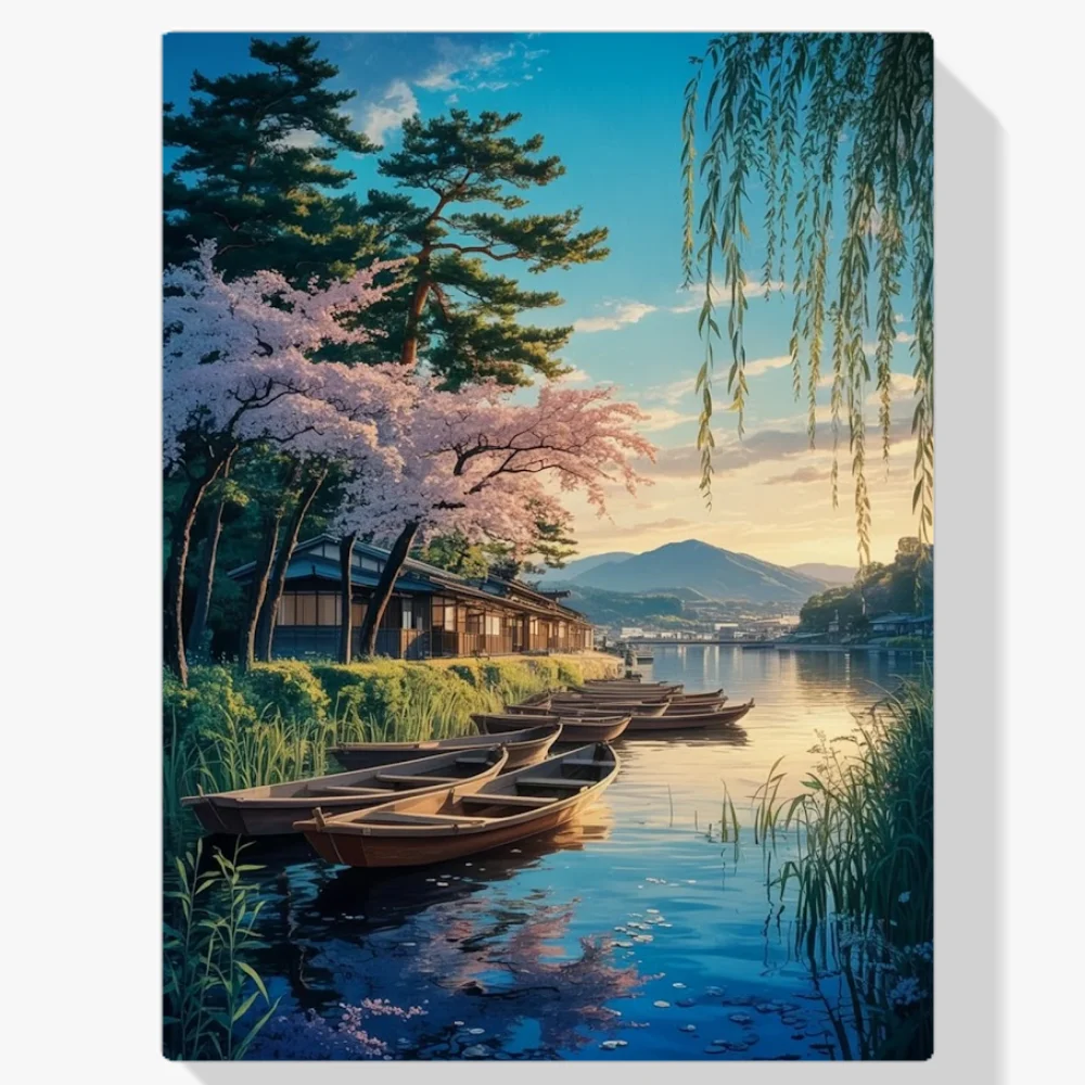 Pintar por Números - Tranquilas costas de Kioto