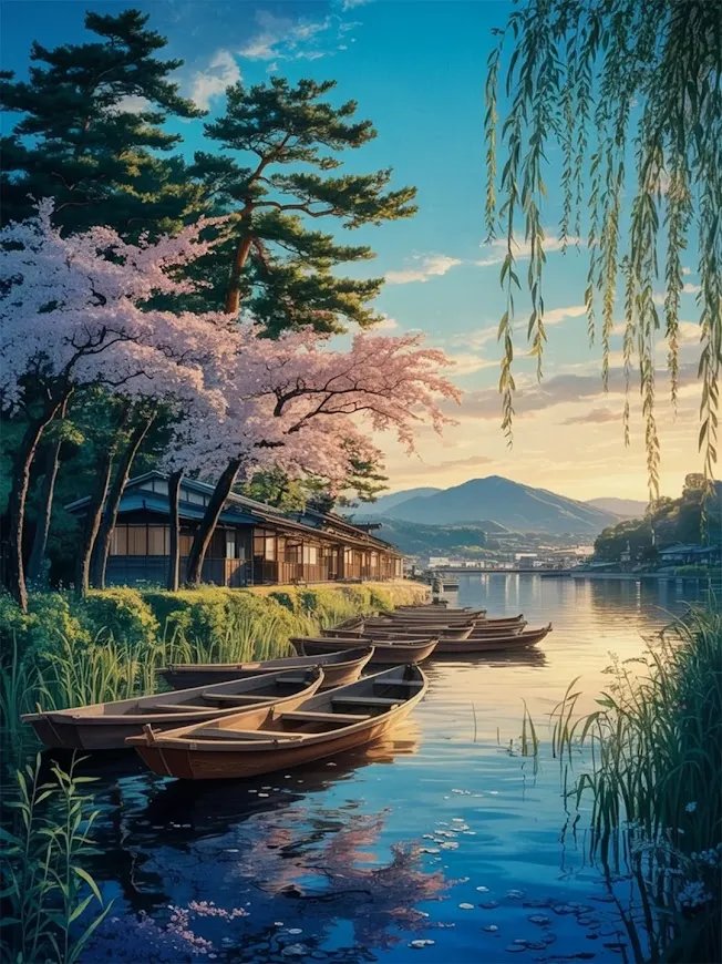 Pintar por Números - Tranquilas costas de Kioto, foto 2