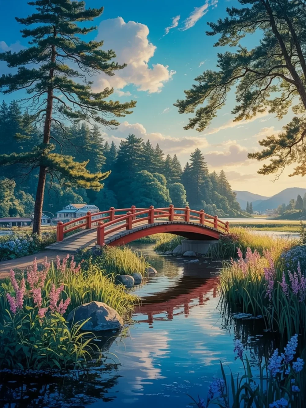 Pintar por Números - Vientos sobre el Puente Rojo, foto 2