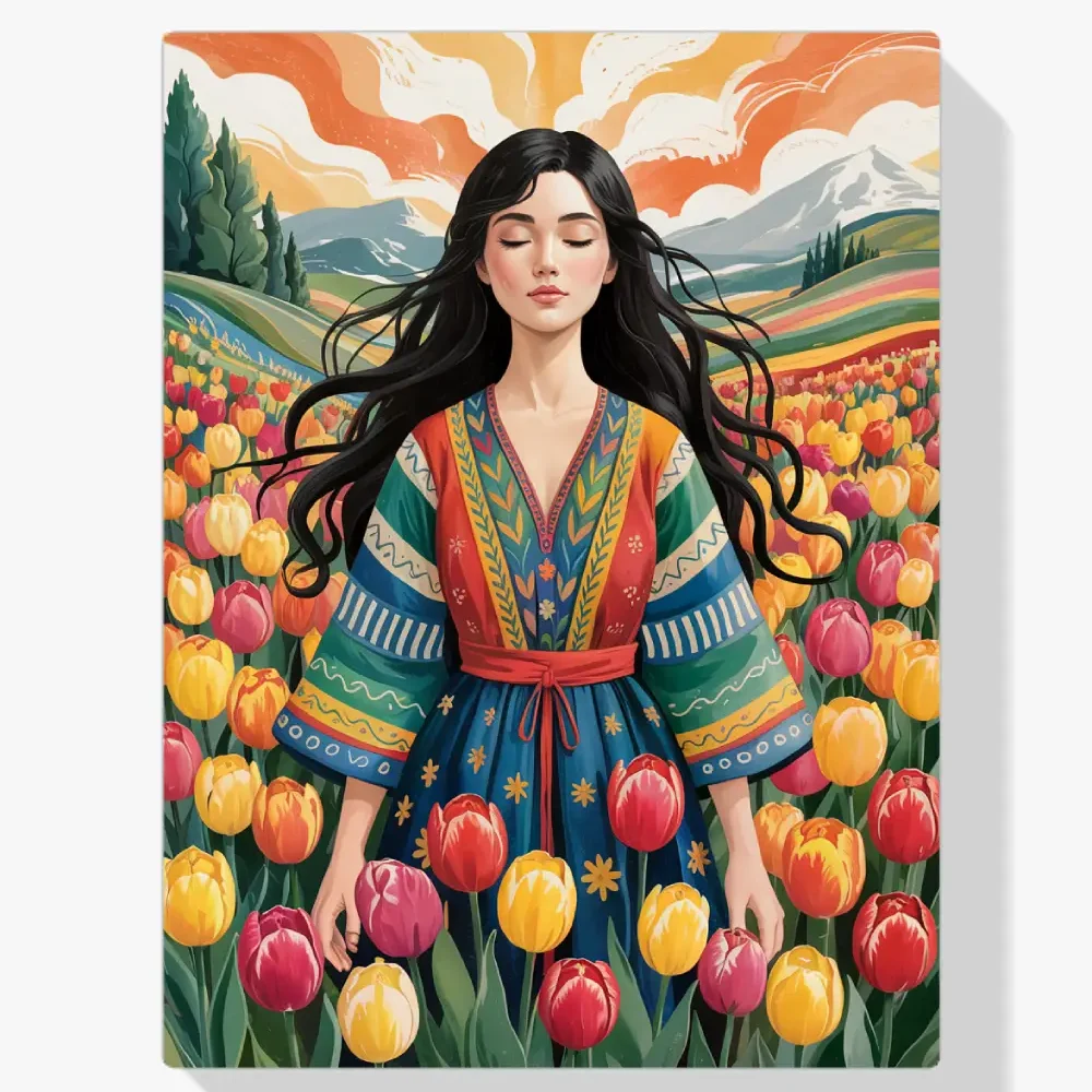 Pintar por Números - Woman in Bloom