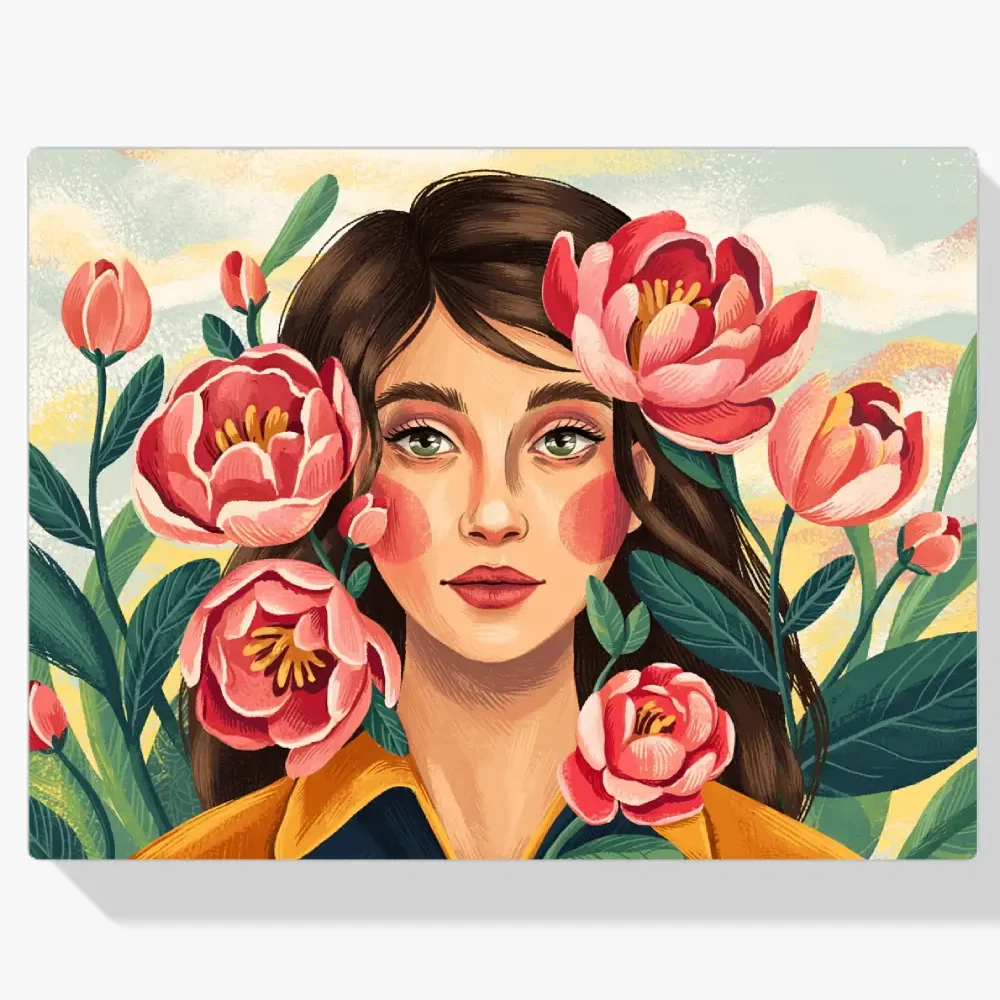 Pintar por Números - Belleza floreciente