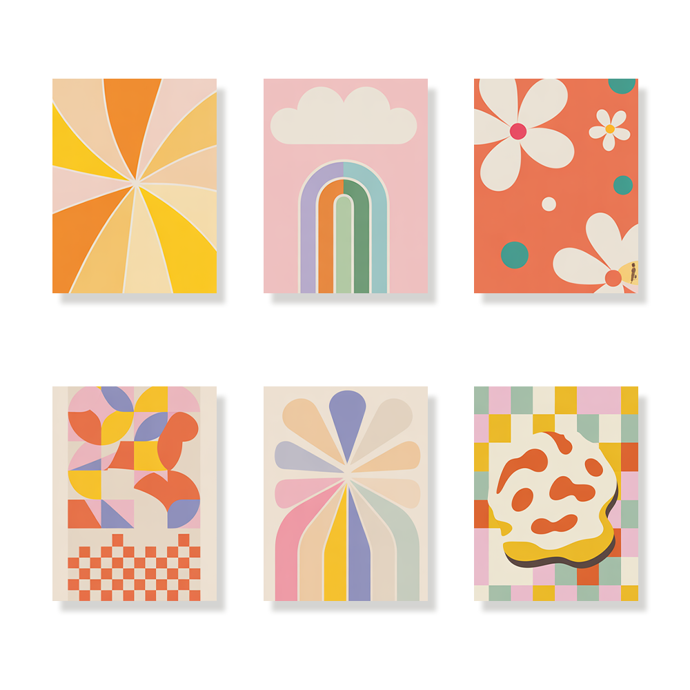 Pintar por números - 6 mini pinturas | Conjunto de Coloréame loco