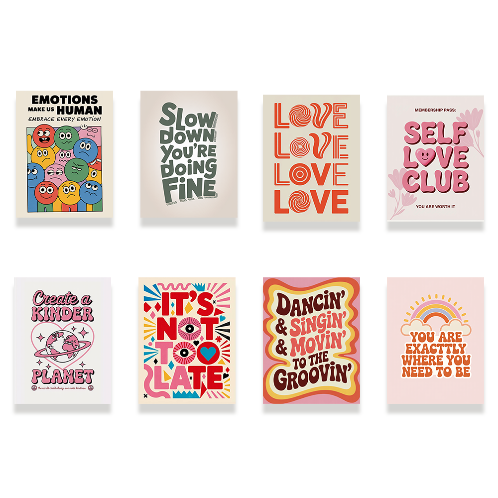 Pintar por números - 8 mini pinturas | Conjunto de Vibras y Visión