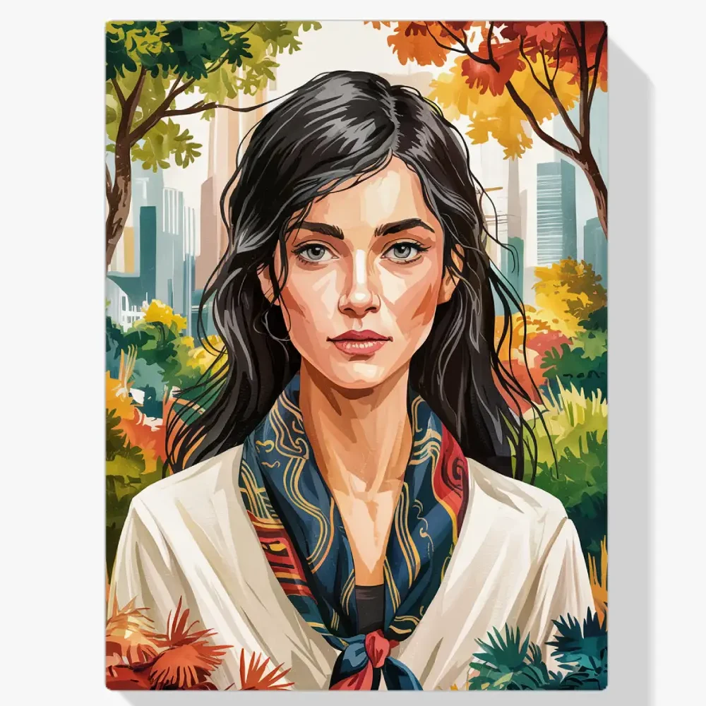 Pintar por Números - Paisaje urbano vibrante