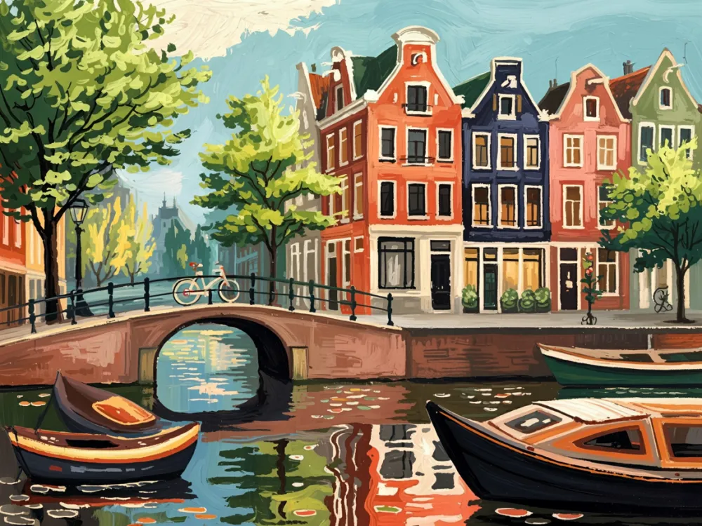 Pintar por Números - Primavera en Ámsterdam V1, foto 2