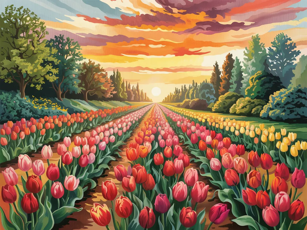 Pintar por Números - Sinfonía de tulipanes, foto 2