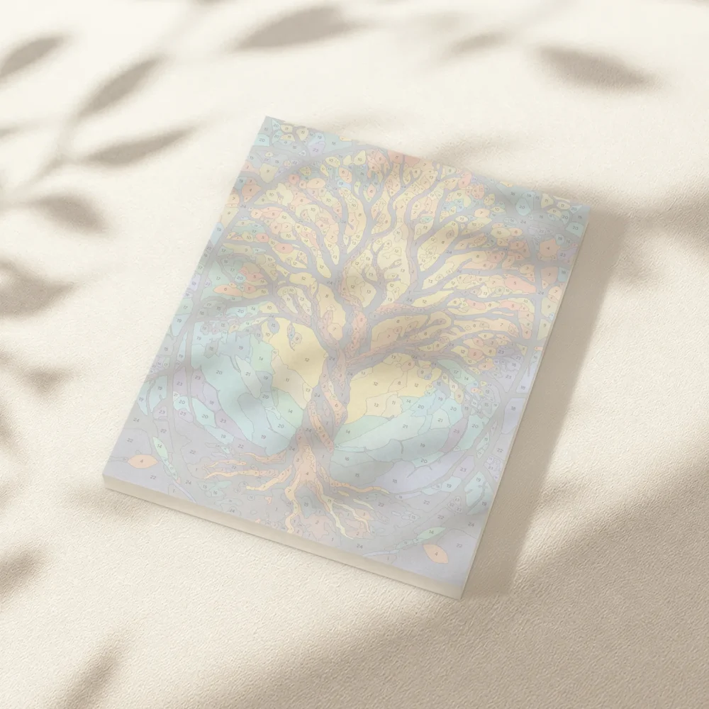 Pintar por Números - Árbol de la vida en vitral