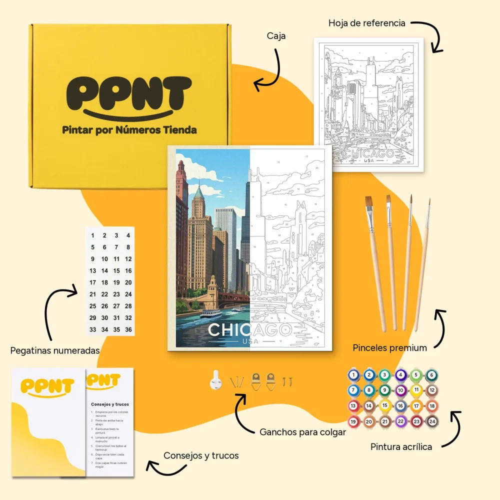 Pintar por Números - Chicago, EE. UU