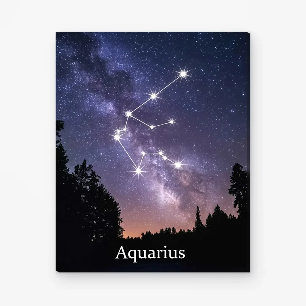 Pintar por Números - Constelación - Acuario en la Vía Láctea