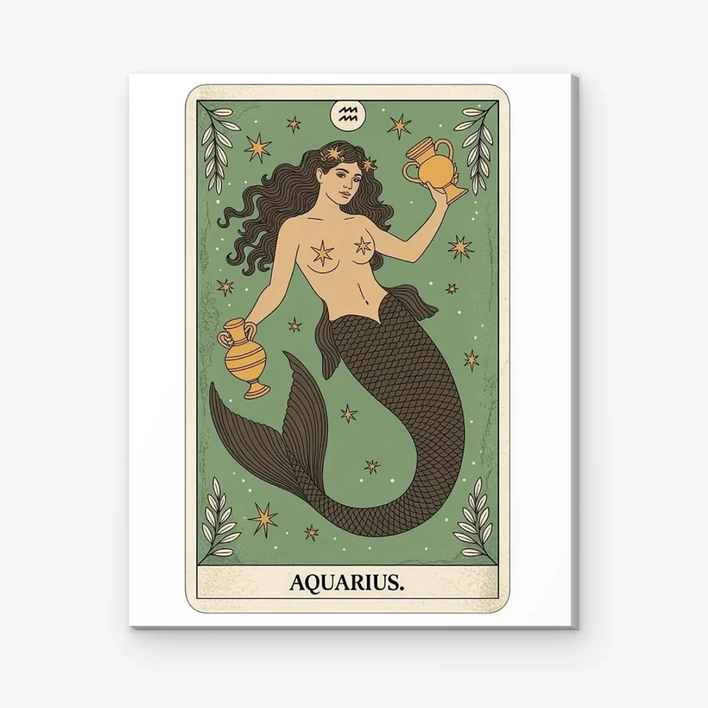 Pintar por Números - Constelación - Acuario estilo tarot