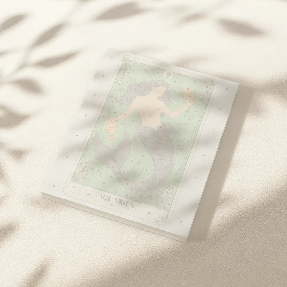 Pintar por Números - Constelación - Acuario estilo tarot