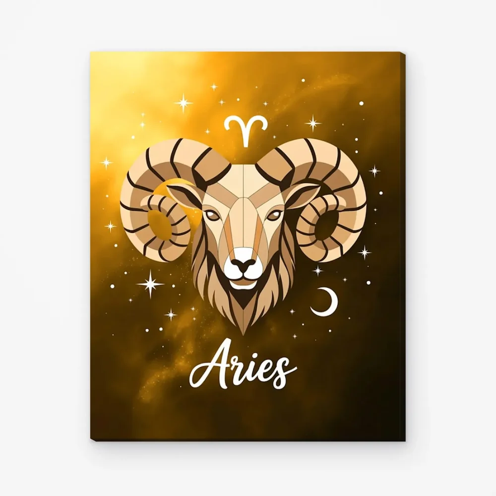 Pintar por Números - Constelación - Aries dorado