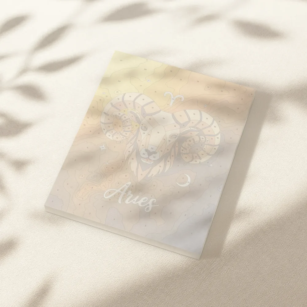 Pintar por Números - Constelación - Aries dorado