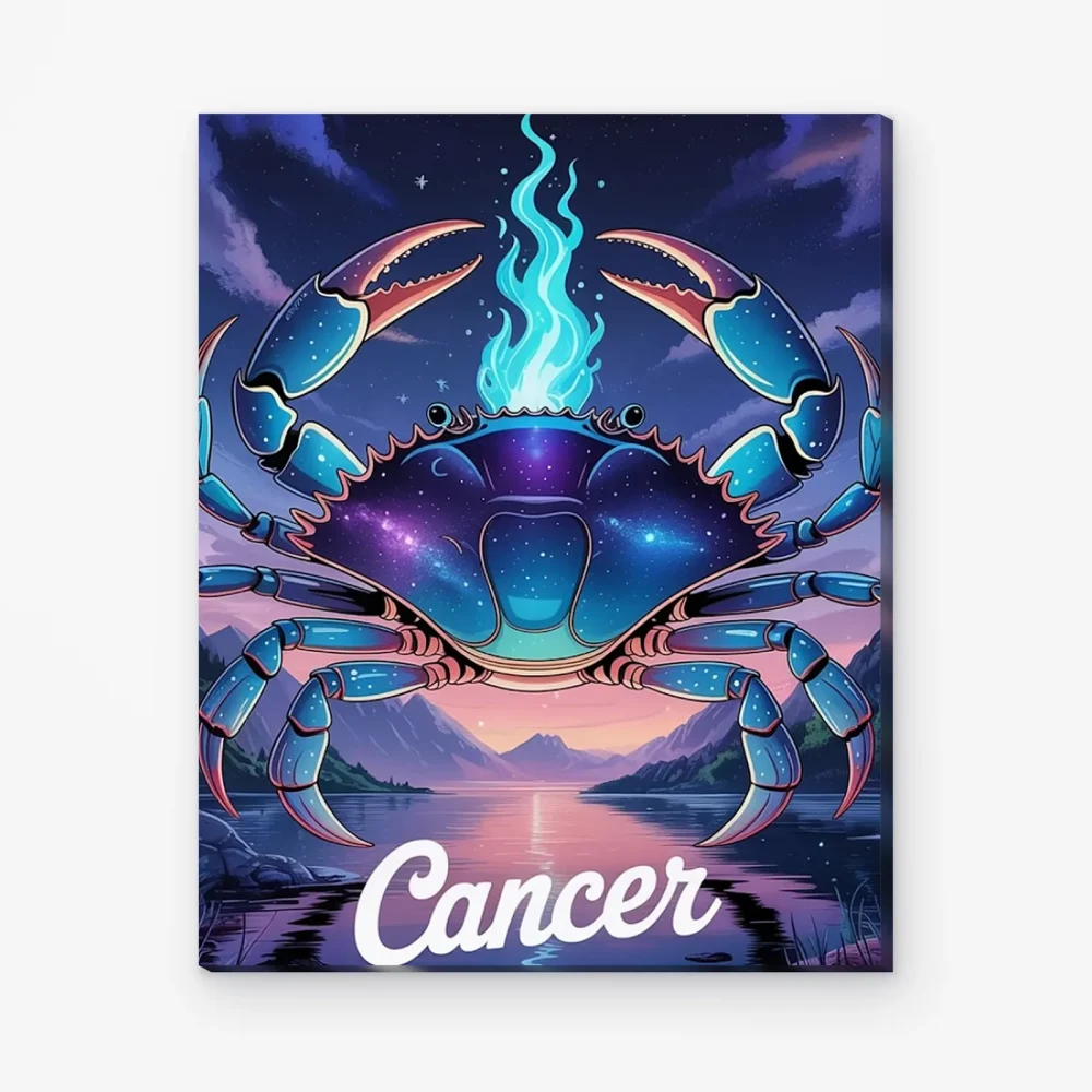 Pintar por Números - Constelación - Cáncer neón