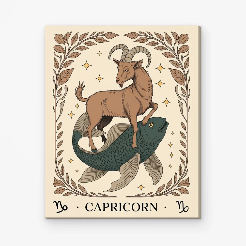 Pintar por Números - Constelación - Capricornio estilo tarot