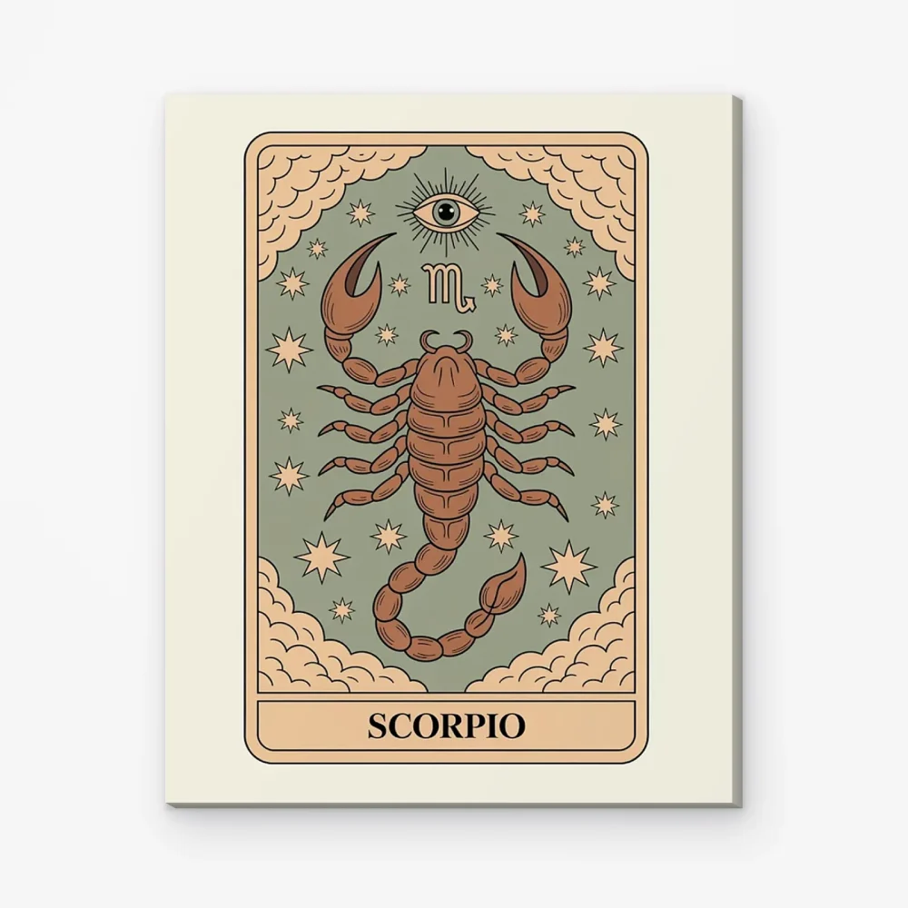Pintar por Números - Constelación - Escorpio estilo tarot