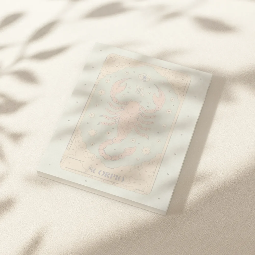 Pintar por Números - Constelación - Escorpio estilo tarot