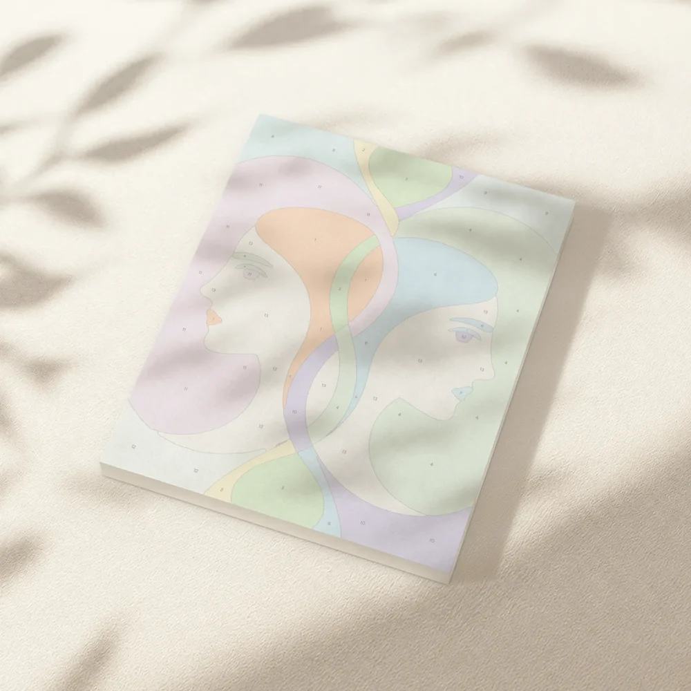 Pintar por Números - Constelación - Géminis abstracto
