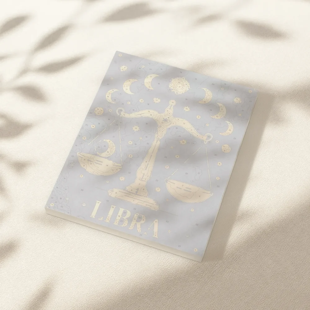 Pintar por Números - Constelación - Libra negro y dorado