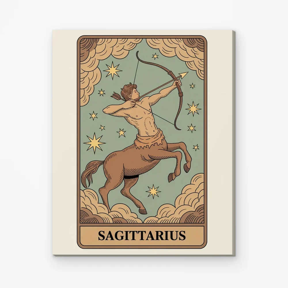 Pintar por Números - Constelación - Sagitario estilo tarot