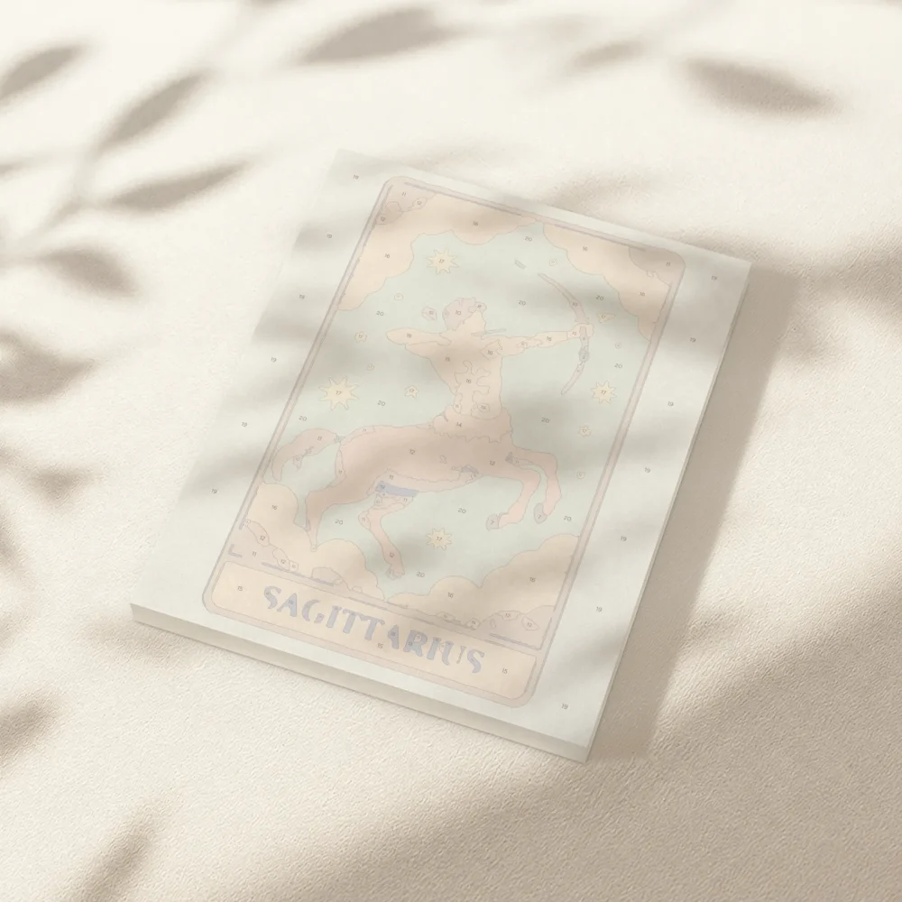Pintar por Números - Constelación - Sagitario estilo tarot