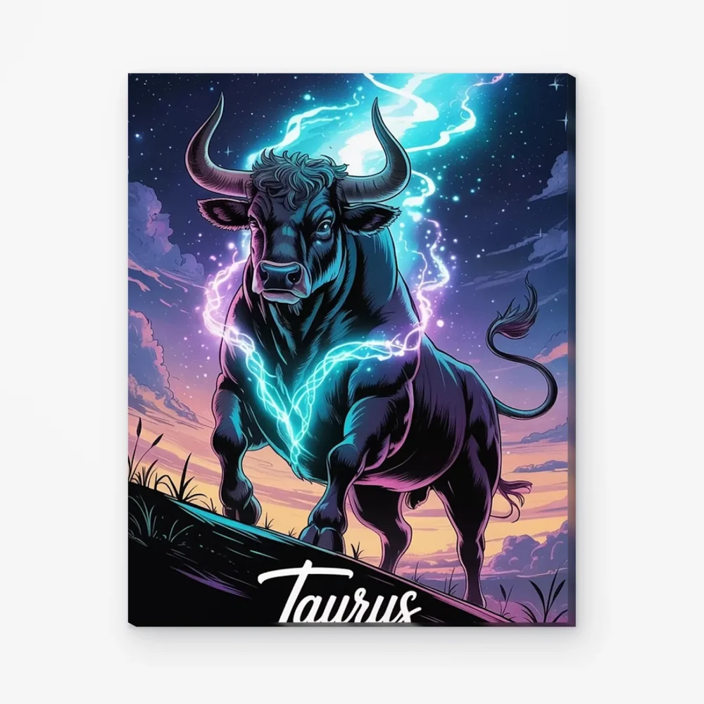Pintar por Números - Constelación - Tauro con rayos