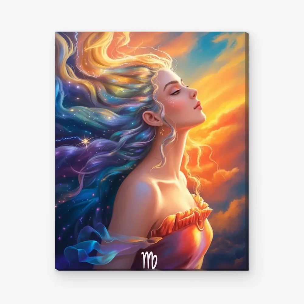 Pintar por Números - Constelación - Virgo multicolor
