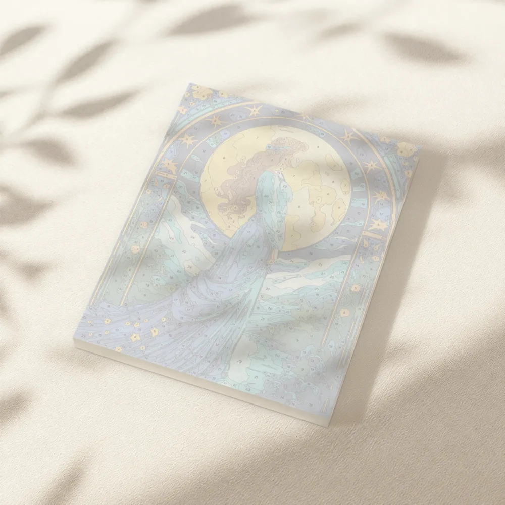 Pintar por Números - Constelación - Virgo estilo vidriera