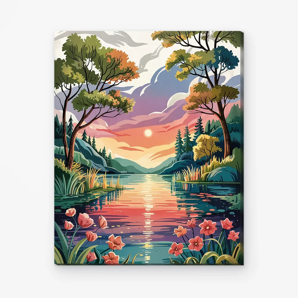 Pintar por Números - Crepúsculo tranquilo