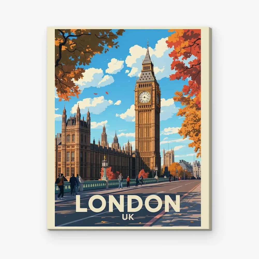 Pintar por Números - Londres, Reino Unido con el Big Ben