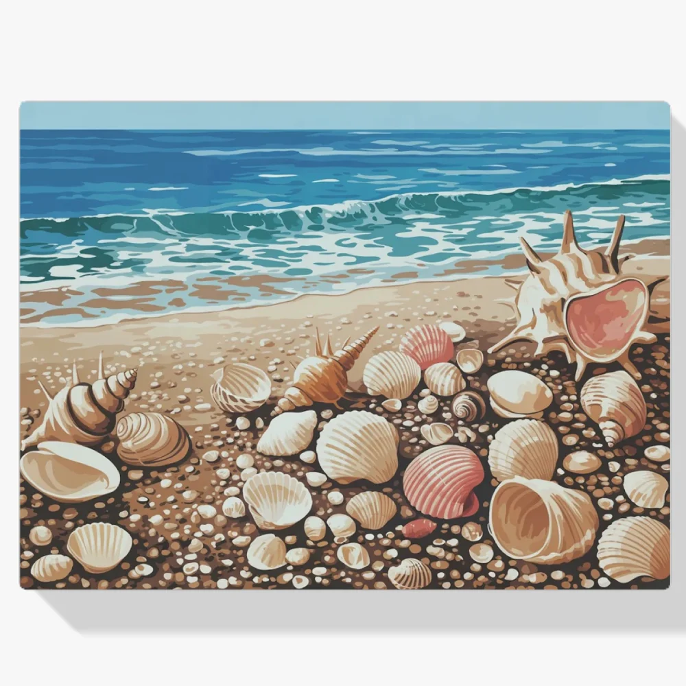 Pintar por Números - Confeti de conchas