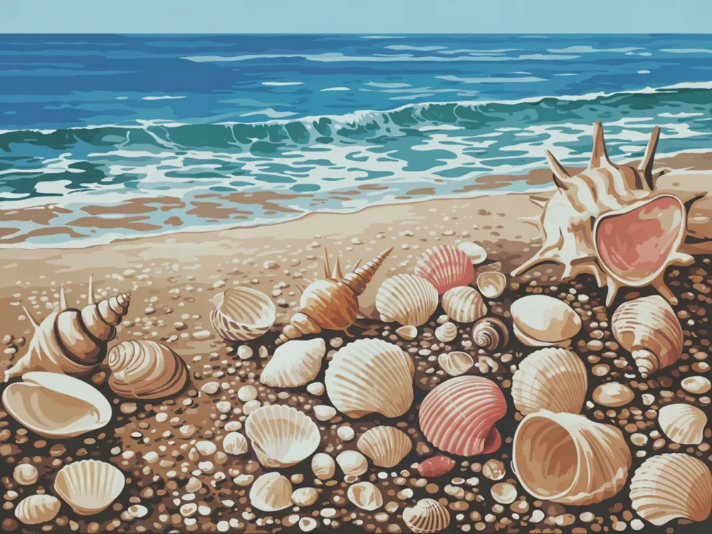 Pintar por Números - Confeti de conchas, foto 2