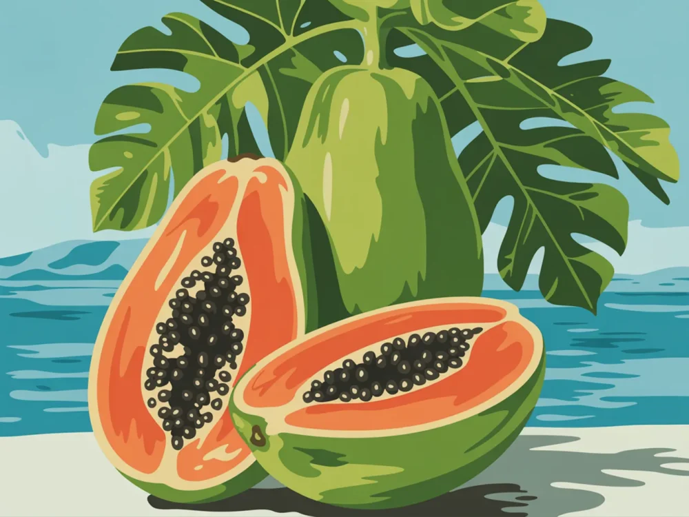 Pintar por Números - Espejismo de papaya, foto 2