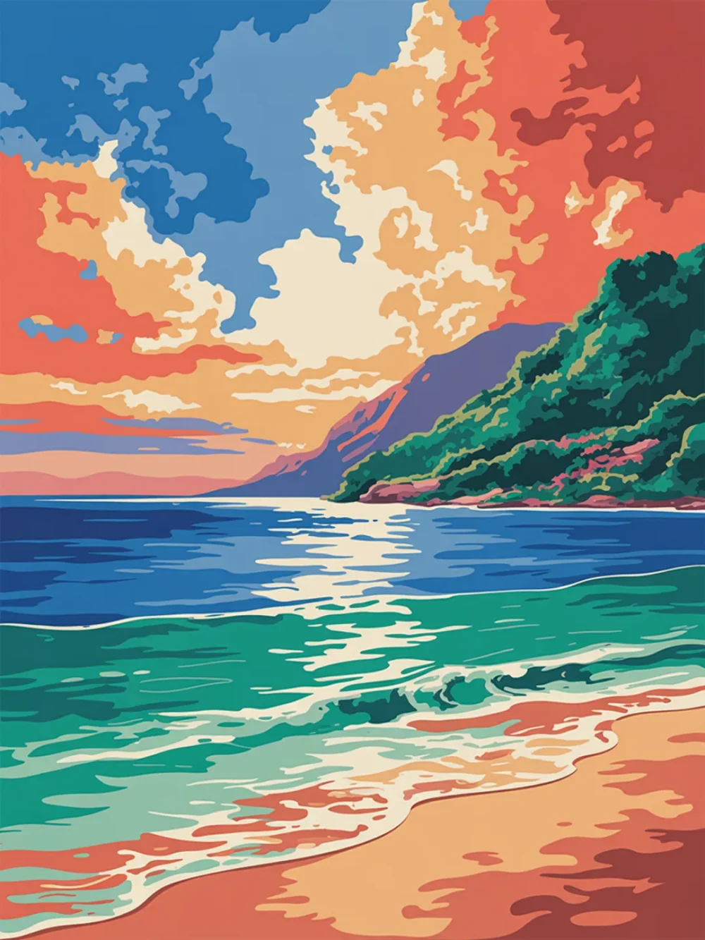 Pintar por Números - Ola de calor azul, foto 2