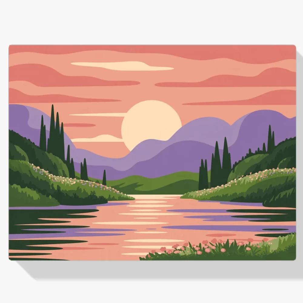 Pintar por Números - Tardes pintadas de melocotón