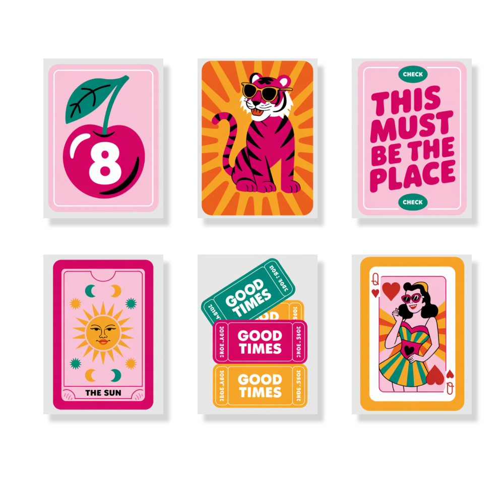 Pintar por números - 6 mini pinturas | Conjunto de Manual de Pop Art