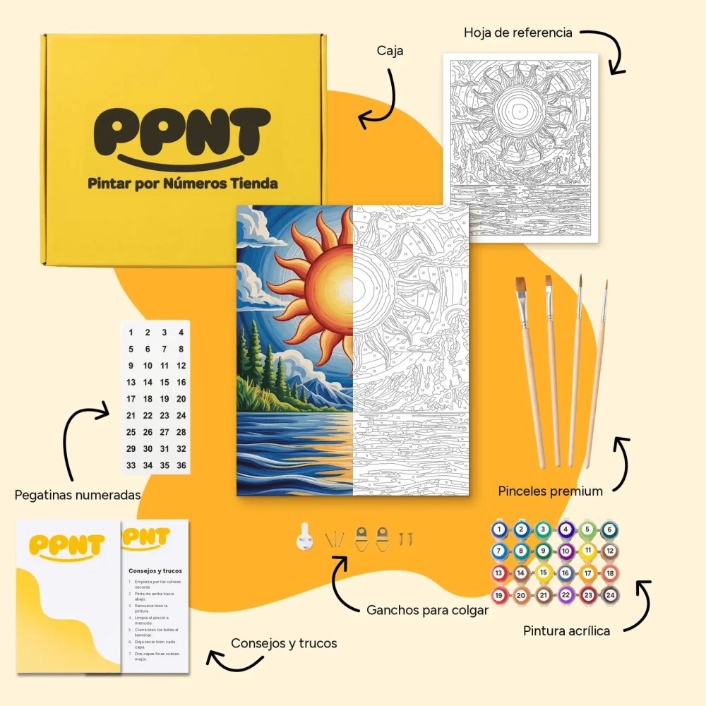 Pintar por Números - El sol escribió poemas
