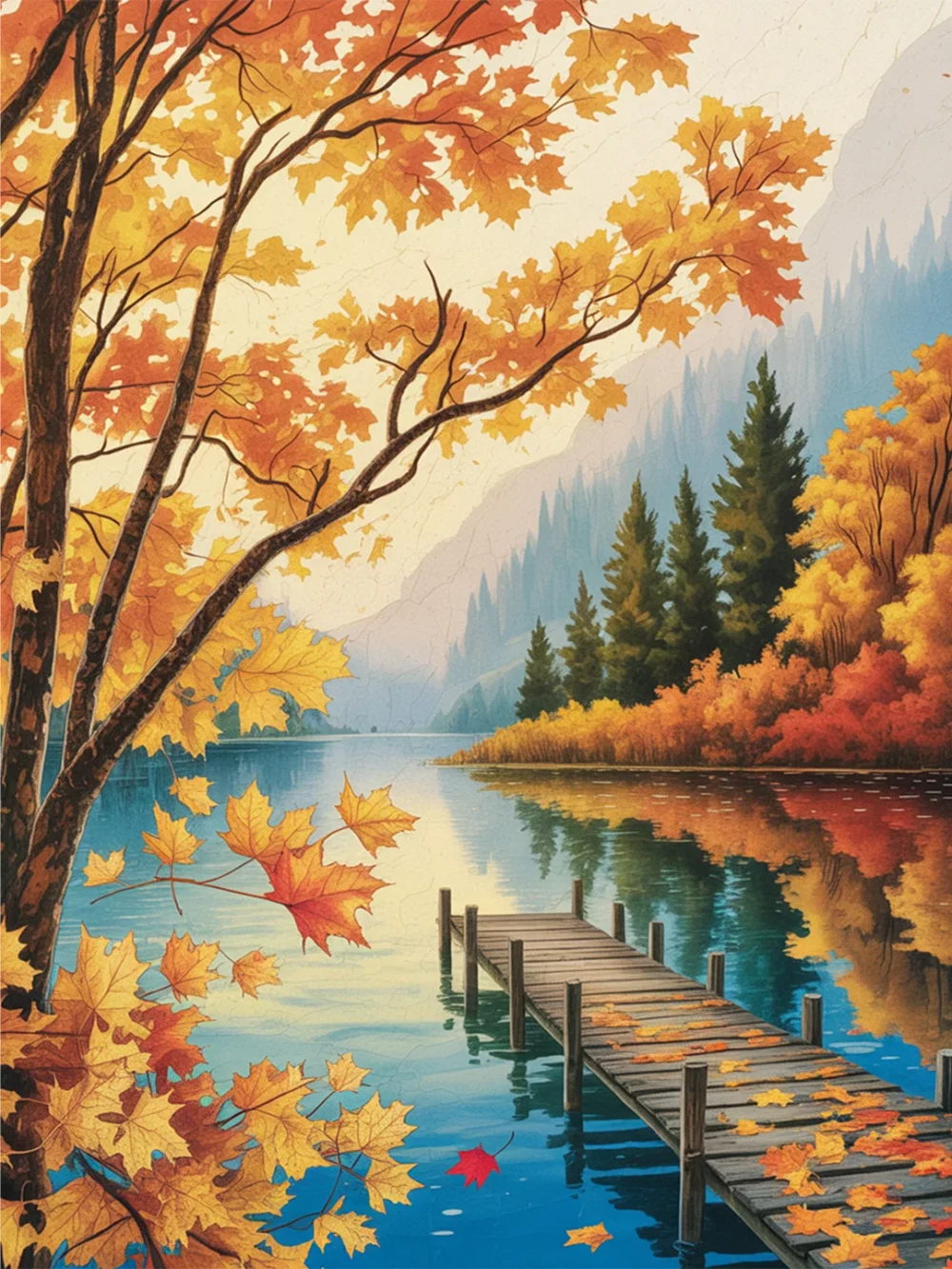 Pintar por Números - Belleza otoñal, foto 2