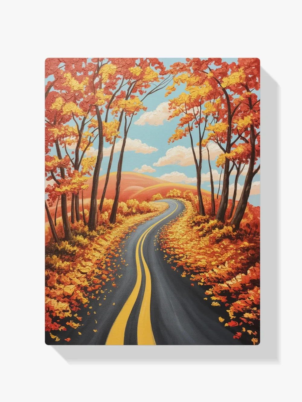 Pintar por Números - Camino a través del resplandor del otoño, foto 1
