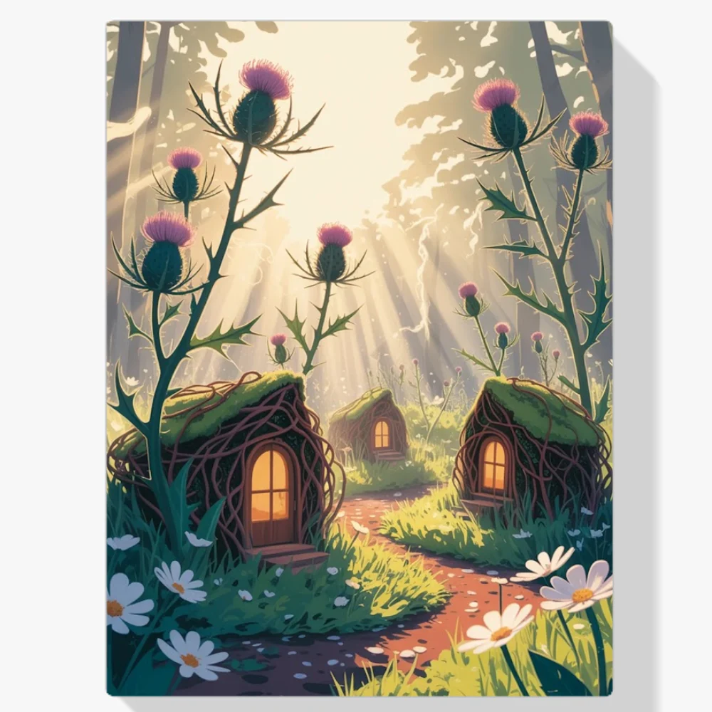 Pintar por Números - Madera de cardo