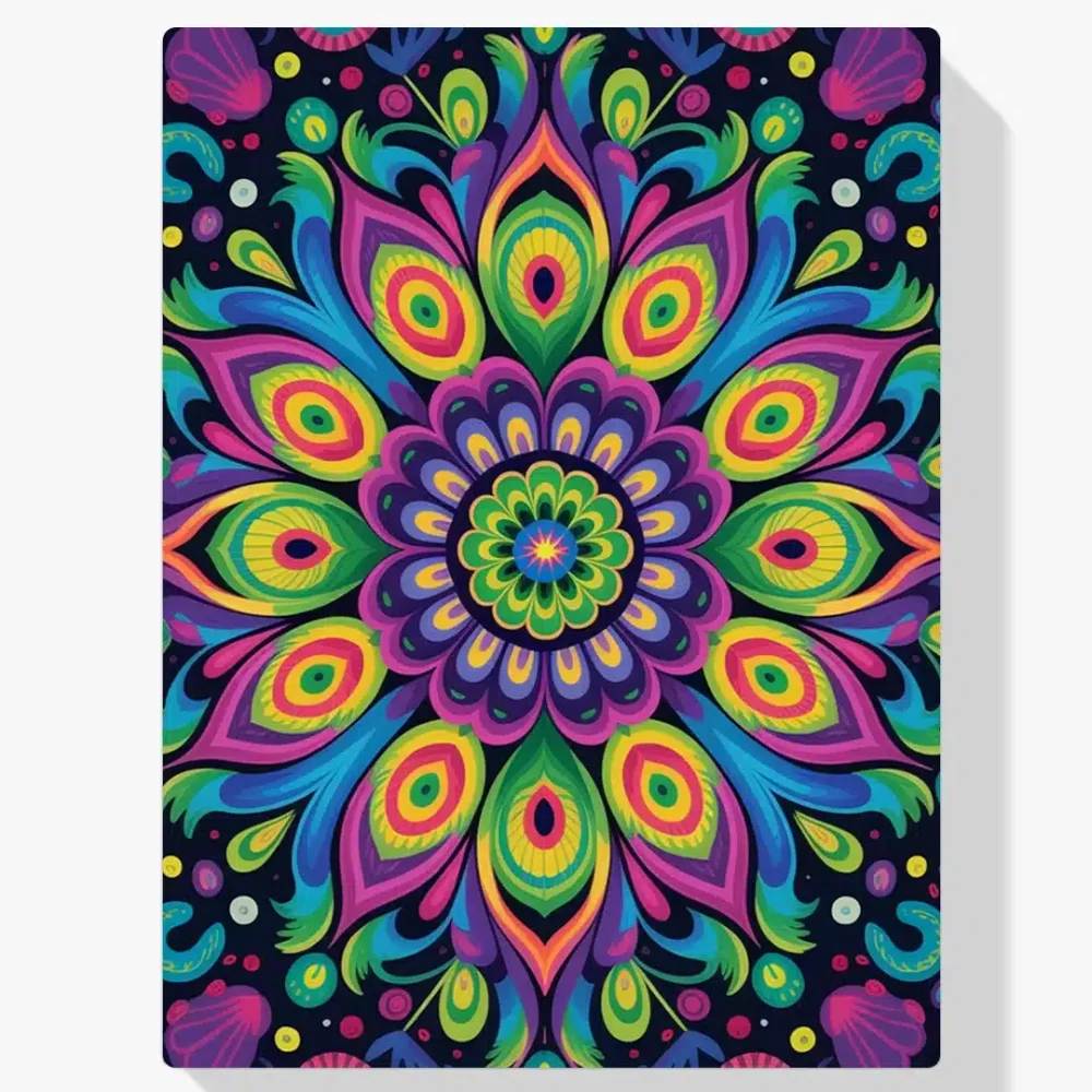 Pintar por Números - Mandala celestial del pavo real